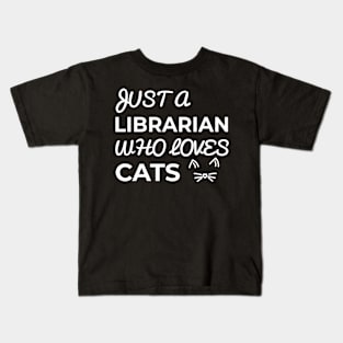 librarian cat owner Kids T-Shirt